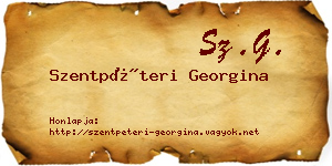 Szentpéteri Georgina névjegykártya
